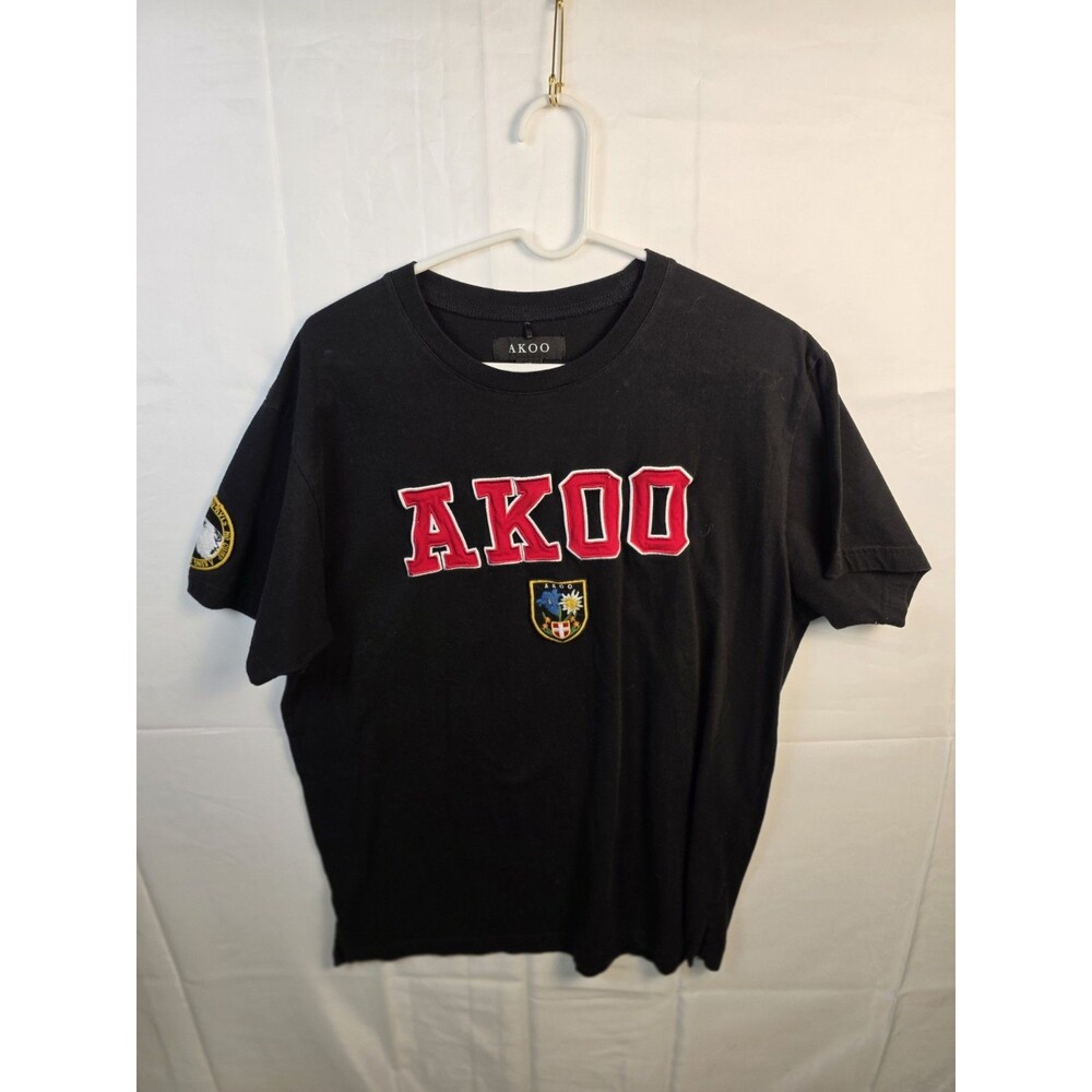 Akoo Men's Size XL Black and Red‎ T-shirt